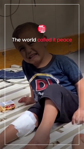 Giving Hands | The world called it peace, but their cries still echo through broken halls. Tiny hands reach out — not for comfort, but for survival. 💔 Be... | Instagram