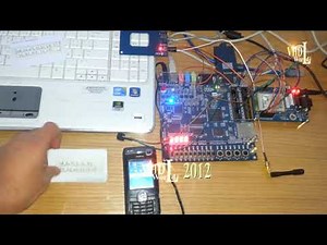 RFID and GSM mobile security using FPGA Project