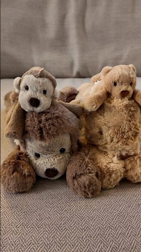 Unboxing the super soft Smudge Monkey 🐒 and Smudge Bear 🐻🌟 #Jellycat #Unboxing