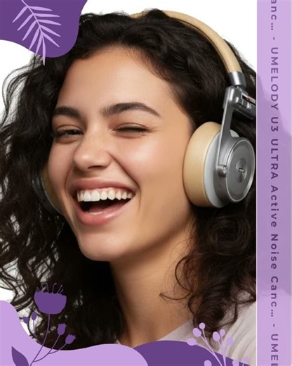 UMELODY U3 ULTRA Active Noise Cancelling ANC Retro Wireless Bluetooth OVER-EAR ON-EAR metal Headp...
