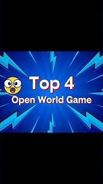 🌍 Top 4 Open World Games Part-1 That Will Blow Your Mind! 🤯 #games #world #viral #mind