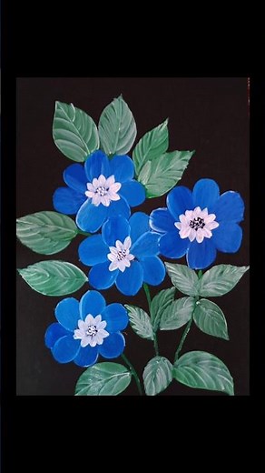 Acrylic flowers painting tips ll acrylic flowers art