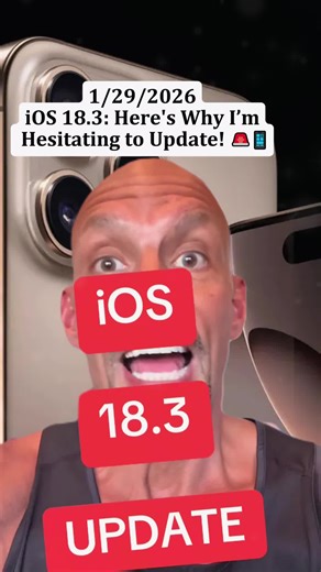 iOS 18.3: Here's Why I’m Hesitating to Update! 🚨📱 #iOSUpdate #iPhoneTips #TechTrends #fyp #foryou #tiktok #viral #story #iphonetricks #pov #scottpolderman #iphonehack #storytime #ios18 #fypシ