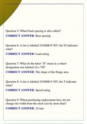 ASE G1 TEST PREP GENERAL AUTOMOBILE MAINTENANCE NEWEST ACTUAL EXAM