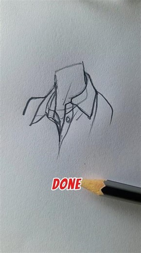 You’re Drawing Shirt Collars WRONG! Here’s How to Fix It 💥 #art #foryou #shorts #howtodraw #sketch