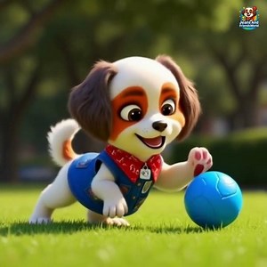 Look! Jeans the Puppy 🐶✨ #JeansAndFriendsWorld #KidsShorts #FunForKids