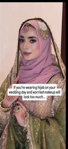 Elegant Bridal Makeup for Hijabi Brides
