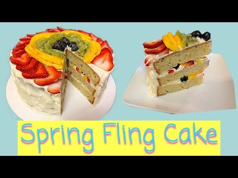 How to make a Spring fling cake 🍰