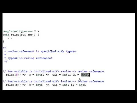C++ 11: Rvalue Reference - Perfect Fowarding