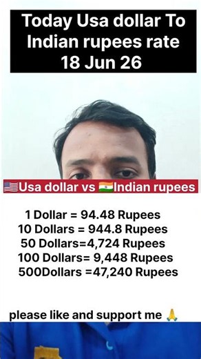 today dollar rate 18 Jun 26/ today dollar rate in India /dollar prices #shorts #dollar #reels