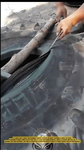 Tire Retreading using Manual Rubber Stitching Technique – Good Tools and Machinery in Daily Work
