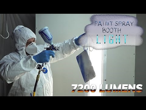 Paint Booth Lighting 7200 Lumens - Best Paint Spray Booth Light!