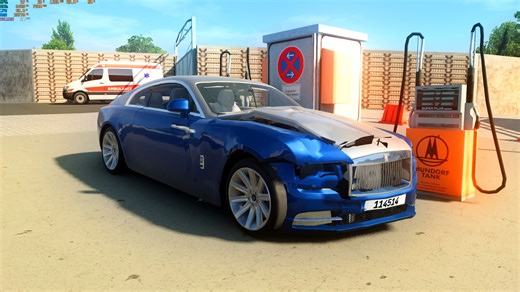 BEAMNG-驾驶637匹劳斯莱斯魅影跑纽北7分55秒