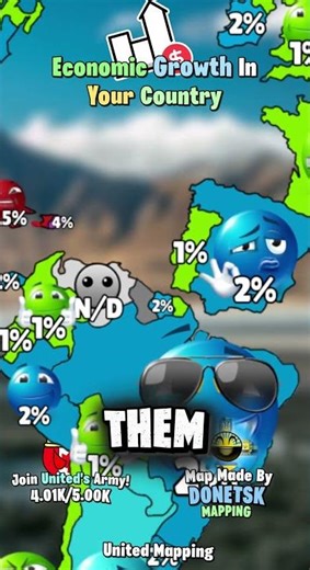 Economic Growth In Your Country 📈🙂 #geography #shorts #mappingsamp