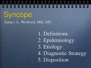 Syncope - SlideServe