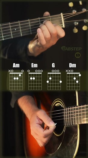 Ain’t No Sunshine – Easy Chords | TabStep Guitar #AintNoSunshine #EasyChords #LearnGuitar #guitar