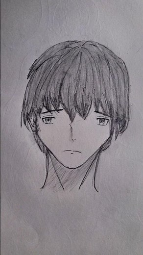 Step-by-Step Anime Boy Hair Tutorial for Beginners! ✨ # shorts #drawing #art #animeeart