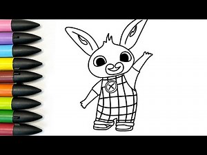 How to Draw Bing Bunny with Markers #bing #drawing