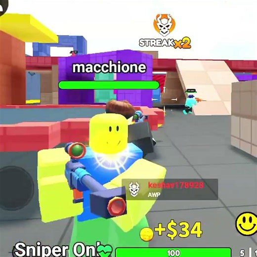 Roblox Sniper Shot 😱 One Shot Kill!