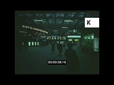 1960s Glasgow Central Station at Night, 35mm