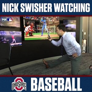 16K views · 165 reactions | O-H. Nick Swisher loves watching his Ohio State Buckeyes Baseball team  | MLB on FOX | Facebook