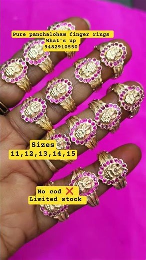 life time use ❤️❤️ Pure Panchaloha Lakshmi Devi rings @itsmyworldbysharadha
