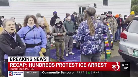 Demonstrators arrested during chaotic ICE protest in South Burlington
