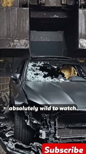 Watch this Luxury Car Crumple Like Paper #Shorts #CarDestruction #ExpensiveMistakes #SatisfyingVideo