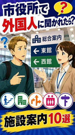 外国人に市役所で道案内できる？マイナンバーカード編 #英語