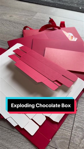 This exploding chocolate box is such a cool Christmas gift! #explodingbox #chocolatebox #christmasbox #chocolategift #TiktokMadeMeBuyIt