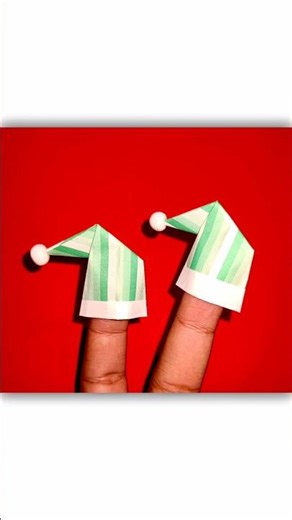 DIY Cute Santa Cap | Easy Christmas Craft Tutorial 🎅✨ #diy #shorts