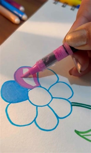 Sketching ASMR with clean lines and satisfying pencil sounds. 🌸 #shorts #artshorts #viralshort #diy