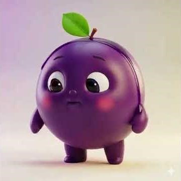 Plum eating plum #baby #shortvideo #stressrelief #trending #animated #cartoon