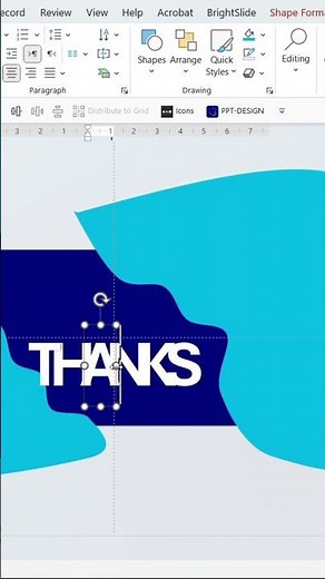 Creative animation for your thank you slide #powerpointtutorial #powerpointtips #powerpointhacks