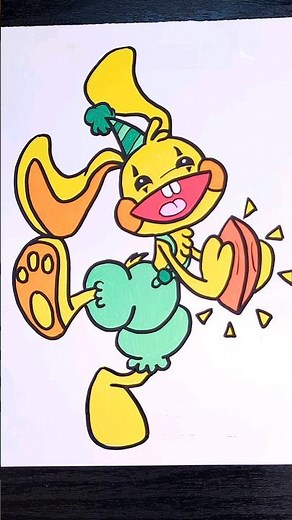 How To Draw Bunzo Bunny | Poppy Playtime