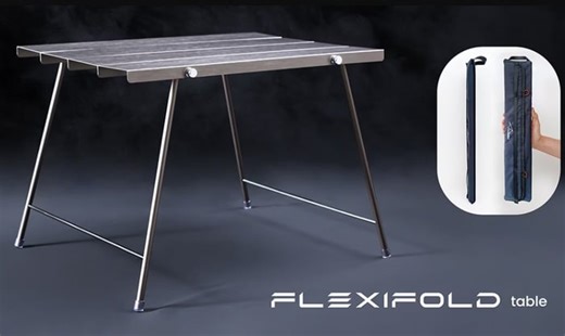 Flexifold ultra lightweight aluminum camping table from $45