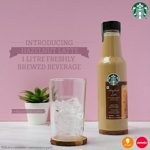 53 reactions | Start your day on a brighter note, with our delightful 1-litre #HazelnutLatte! Relish this newest addition to our 1-litre freshly brewed beverage family at your nearest Starbucks store* or order through our delivery partners Swiggy and Zomato by clicking on https://bit.ly/3uBuz2Z or https://bit.ly/2ZW0G27 Store timings and operations* are subject to state-wise government regulations. *T&Cs Apply | Starbucks India | Facebook
