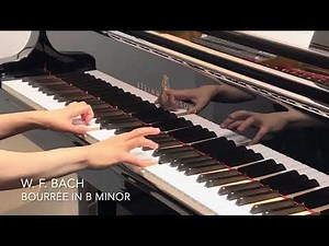 W. F. Bach - Bourrée in B minor ／ W. F. バッハ：ブーレ ロ短調（プレ・インベンション 25）