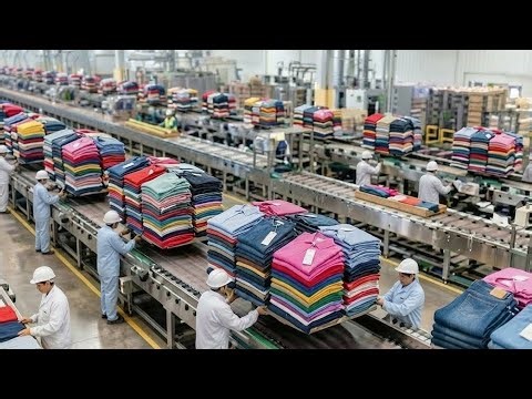 How Clothes Are Made from Cotton I Inside a Textile Factory (full procedure)