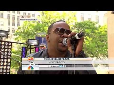 Bobby Brown performs "Don't Let Me Die" live on Today Show at Rockefeller plaza