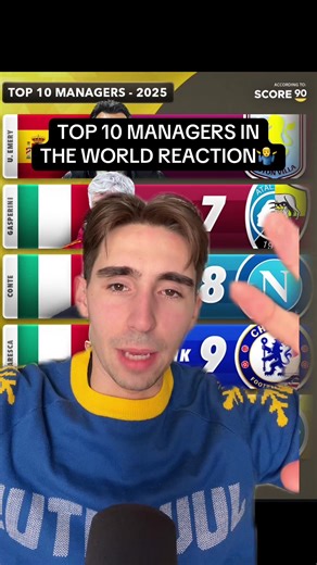 Top 10 managers itw reaction #fyp #football #reaction #managers #score90