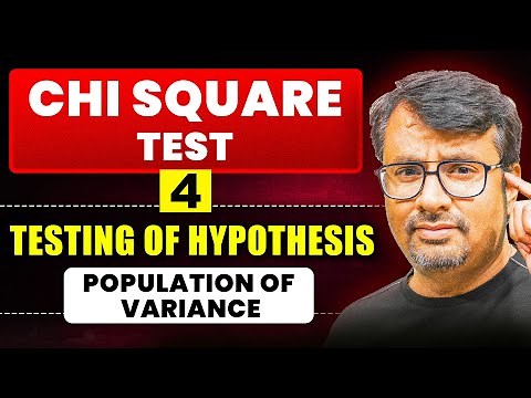 CHI -Square Test of Testing of Hypothesis | Population of Variance By GP Sir