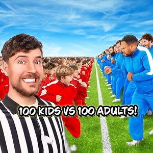100 Kids Are Going Head To Head with Their Parents | MrBeast