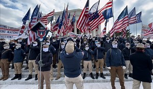 4.7K views · 31 reactions | Patriot Front Marches near March for Life in Washington, D.C. - Members of the group Patriot Front marching and demonstrating near the annual March for Life, which was held on the National Mall yesterday in Washington, D.C. | BG On The Scene | Facebook