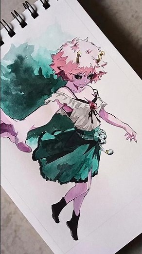 Mina Ashido drawing from My hero academia #myheroacademia #art #shorts