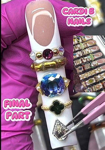 Bangle Nails Inspired by Cardi B