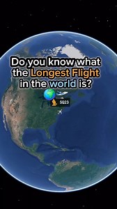 Do you know what the Longest flight in the world is? 🗺️ | Flight and routes Every day