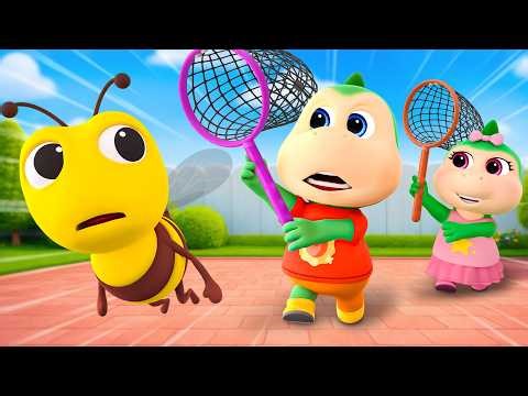 Oh no! A bee stung Spike! 🐝😱 Let's learn about insects 🔥 Fire Spike's Stories for Kids