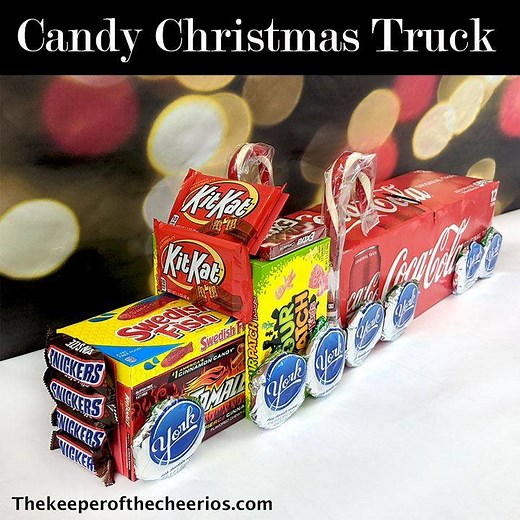 CHRISTMAS CANDY TRUCK details---> https://www.thekeeperofthecheerios.com/2020/12/christmas-candy-truck.html | The Keeper of the Cheerios-Blog