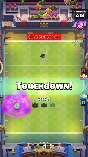 #clashroyale _ TOUCH DOWN BATTLE 🪂 " PART - 1"